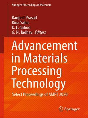 cover image of Advancement in Materials Processing Technology